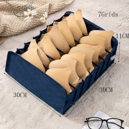 eybag Jeans Sweater Storage Box Foldable Closet Organizer Drawer Divider Organizer For Pants Clothes Underwear Socks Organizer Boxes