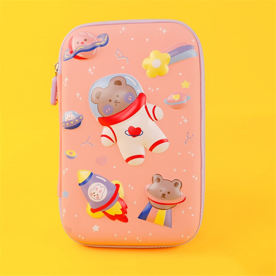 eybag Pencil Cases Unicorn Trousse Kawaii Stationery Licorne Etui Estuche Case School Supplies Cute Papeleria Astronaut Pencil Box Bag