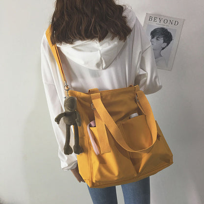 eybag Oxford Large Capacity Canvas Girl Shoulder Hand Bucket Bag Basket Female Crossbody Bags For Women Casual Tote Purses