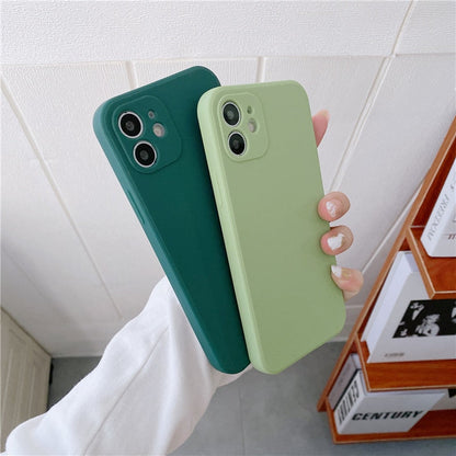 eybag Soft Silicone Candy Colour Phone Case For iPhone 11 12 Pro Max 13Mini Camera Protection XS X XR 7 8 Plus SE2020 Matte Shockproof