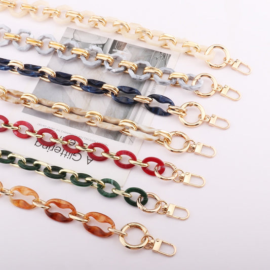 eybag New Acrylic Bag Chain Bag Strap Removable Bag Accessories Colourful Women's Resin Chain chain of bags Purse Chain Fishbone chain