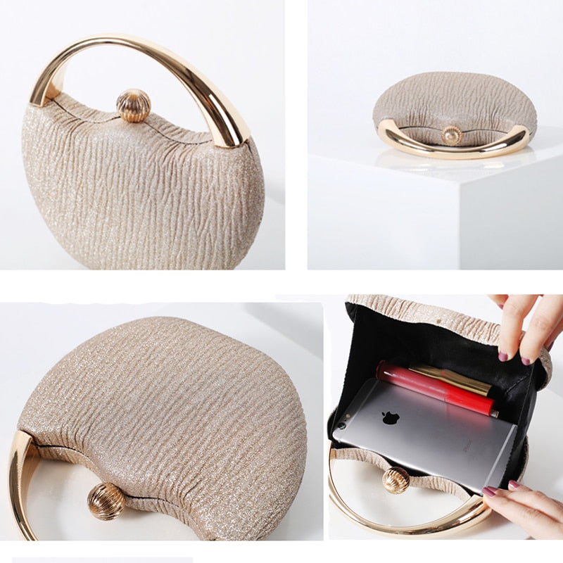 eybag Women's Wedding Clutch Evening Bag Small Female Handbag Luxury Wedding Bridal Purse Chain Party Shoulder Bag ZD1558