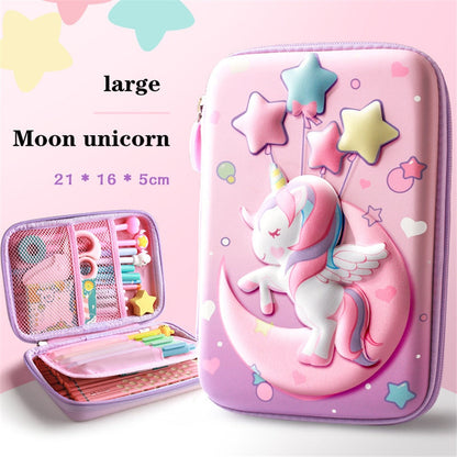 eybag Pencil Cases Unicorn Trousse Kawaii Stationery Licorne Etui Estuche Case School Supplies Cute Papeleria Astronaut Pencil Box Bag