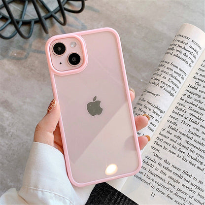 eybag Candy Shockproof Silicone Bumper Phone Case For iPhone 11 12 13 Pro Max X XS XR Max 8 7 Plus Transparent Protection Back Cover