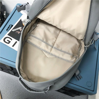 eybag Fashion Men Backpack Waterproof Nylon Rucksack for Teenager Schoolbag Kawaii Women Bag Lovers Travel Shoulder Mochila