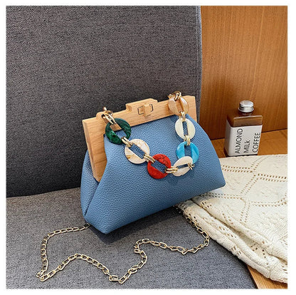 eybag Luxury Designer Acrylic Chain Women Shoulder Crossbody Bags Fashion Handbag Evening Clutches Ladies Messenger Bag Female Purse