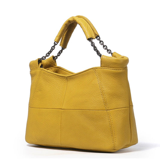 eybag Summer European and American Style Fashion Handbag Lady Chain Soft Genuine Leather Tote Bags for Women Messenger Bag