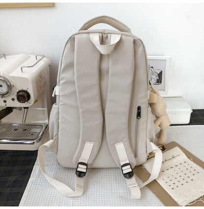 eybag New Waterproof Nylon Women Backpack Korean Japanese Fashion Female Students Schoolbag Multilayer Simple Sense Travel bag