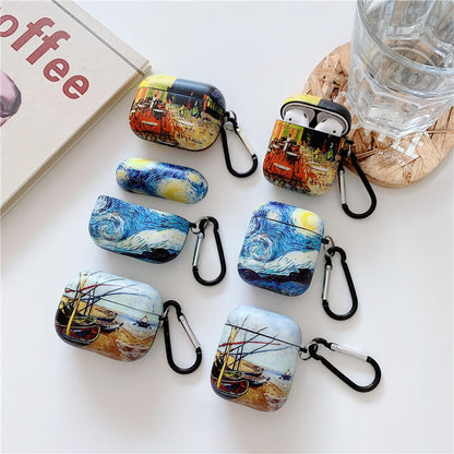 eybag Van Gogh oil painting protective case for Airpods Pro cover bluetooth wireless earphone charging bag for airpod 2 air pod cases