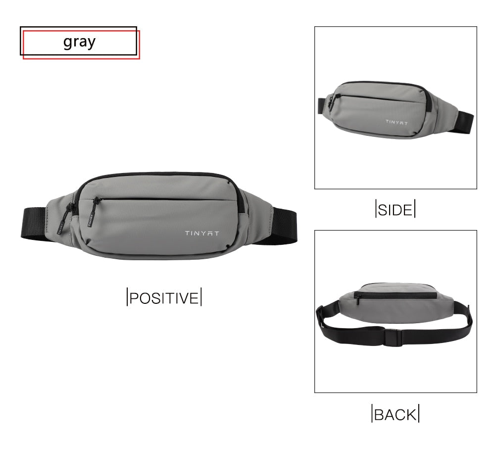 Lkblock Men Waist Bag Pack Purse Casual Large Phone Belt Bag Pouch Women's Canvas Travel Phone Bag Fanny Banana Bag Hip 4 Pockets