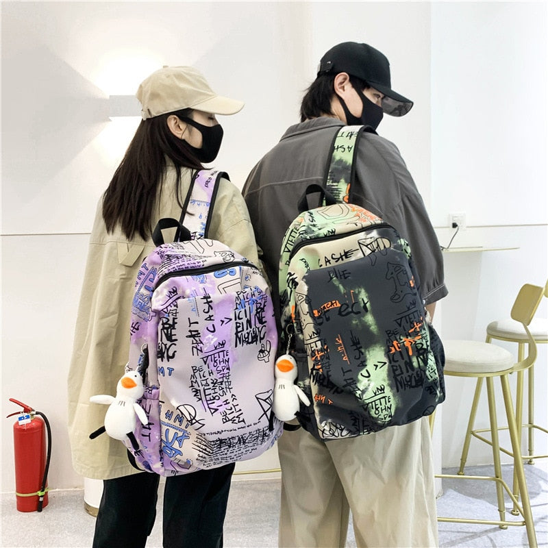 eybag Casual Women's Backpack Oxford Waterproof Travel Large Capacity School Bags For Girls Casual Fashion Printing Men's Backpacks