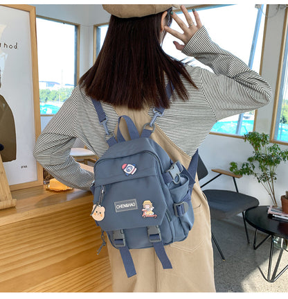 eybag Small Women's Backpack Girls School Bag Waterproof Nylon Fashion Japanese Casual Young Girl's Bag Female Mini