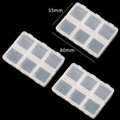 eybag Practical jewelry storage Adjustable Plastic Compartment Storage Box Jewelry Earring Bin Case Container Storage Boxes