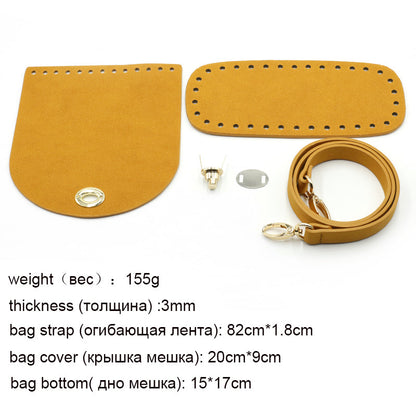 eybag Diy Handmade Backpack Bag Accessories With Bags Strap Bottom Drawstring Bunches Leather Handles For Women Handbag #C