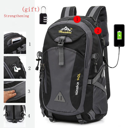 eybag Anti-theft Mountaineering Waterproof Backpack Men Riding Sport Bags Outdoor Camping Travel Backpacks Climbing Hiking Bag For Men