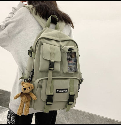 eybag Multifunctional Teenager Laptop Backpack Women Cool Canvas School Bag High Quality Student Backpacks Boy Girl Fashion Schoolbag