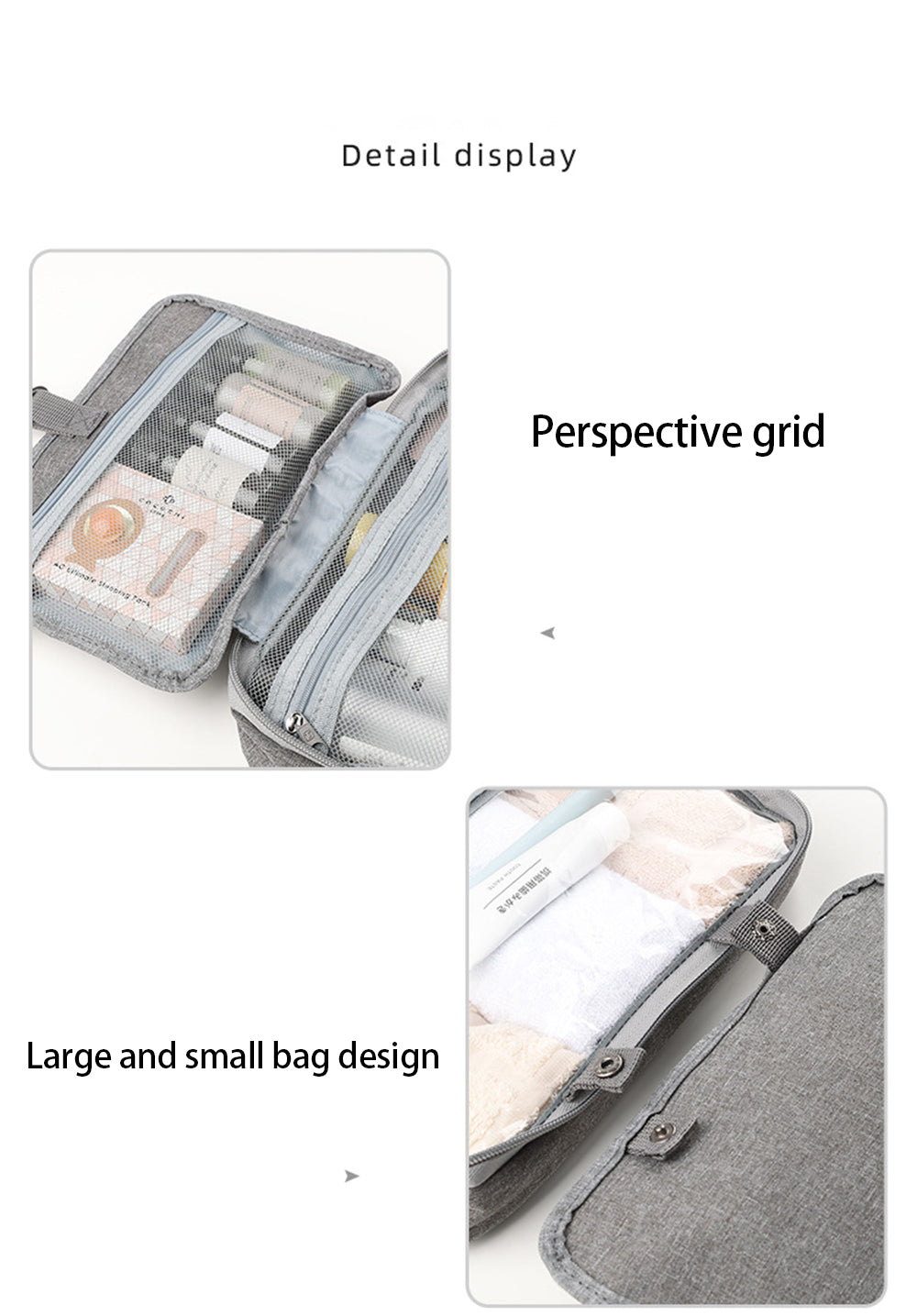 eybag Portable Travel Storage Bag for Women Cosmetic Toiletry Underwear Organizer Bag Waterproof Large Makeup Suitcase Make Up Bags