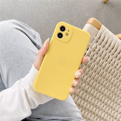 eybag Soft Silicone Candy Colour Phone Case For iPhone 11 12 Pro Max 13Mini Camera Protection XS X XR 7 8 Plus SE2020 Matte Shockproof