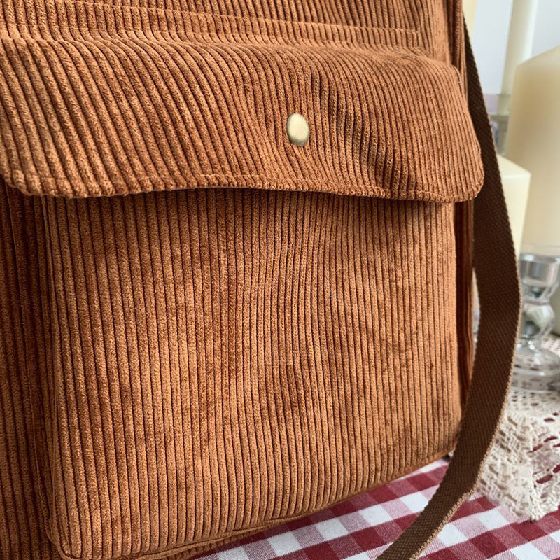 eybag Corduroy Bag for Women Shoulder Bags Shopper Designer Handbags Spring Summer High Quality Student Bookbag Female Canvas Tote Bag