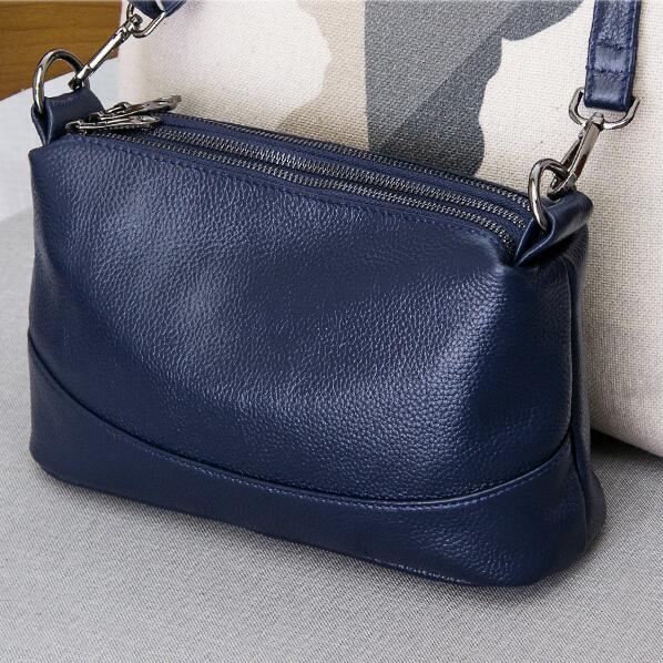 Lkblock Genuine Leather Shoulder Bag Women's Luxury Handbags Fashion Crossbody Bags for Women Female Tote Handbag G12