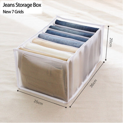 eybag Sweater Clothes Storage Grid Boxes Student Dormitory Wardrobe Closet Drawer Organizer T-shirt Pants Clothing Separation Box