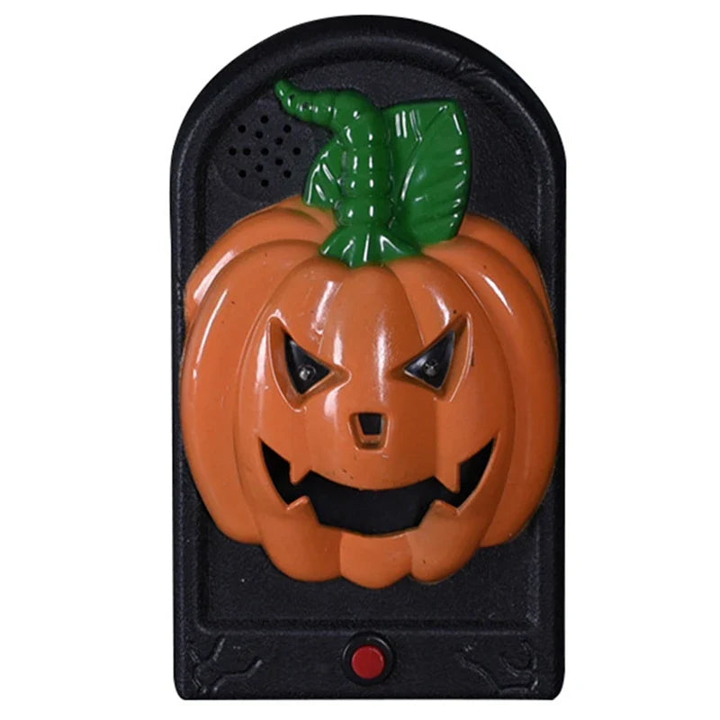 -Top Deals Funny Halloween Doorbell New Doorbell Contact Sounds LED Light Control Halloween Decorations