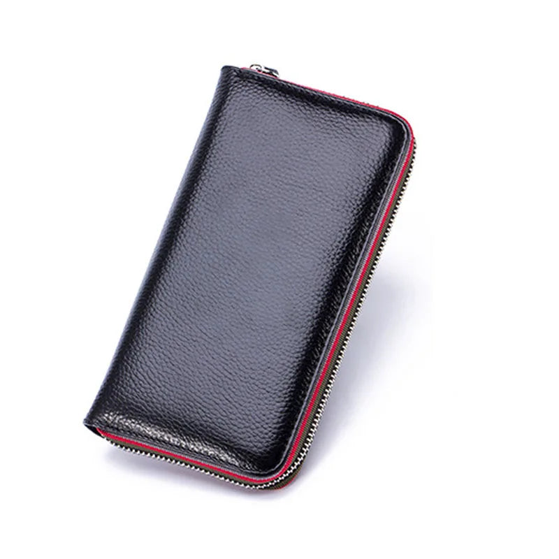 eybag 2024 New Fashion Ladies Long Wallet High-Quality Leather Casual Coin Purse Famous Brand Clutch All-match Big Fried Clip Wallet