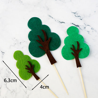 Party decoration hot sale new Cake  topper Birthday party decorations tree hedgehog a swing  cake topper Hawaiian Summer Wedding Party