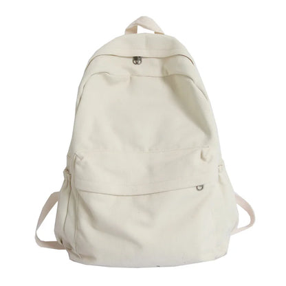 eybag Canvas Casual Women's Backpack NEW Women Travel Fashion High Capacity Men Rucksack Solid Color Backpack Boy Student SchoolBag