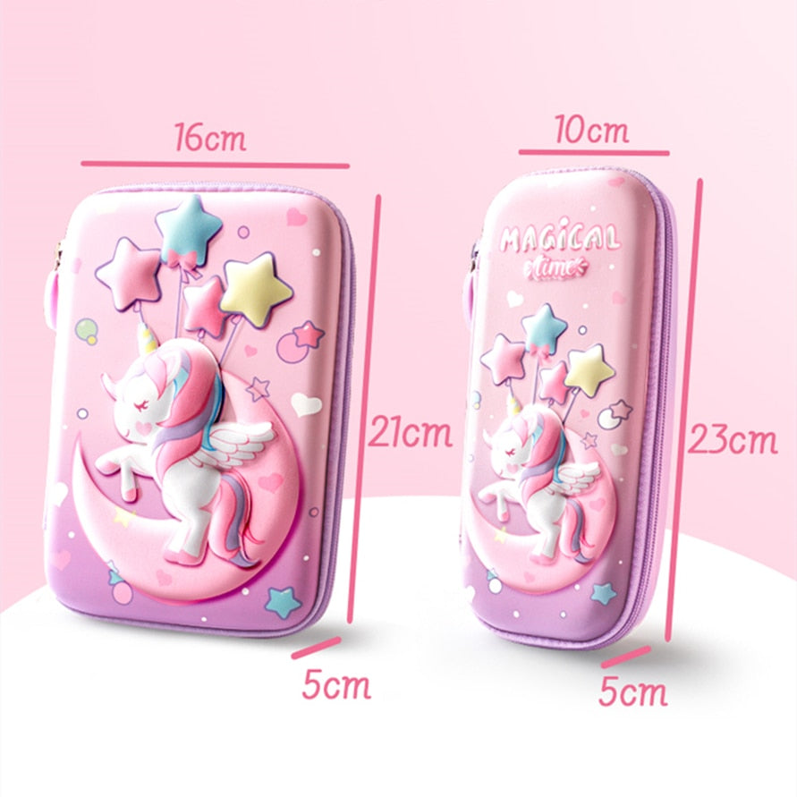 eybag Pencil Cases Unicorn Trousse Kawaii Stationery Licorne Etui Estuche Case School Supplies Cute Papeleria Astronaut Pencil Box Bag