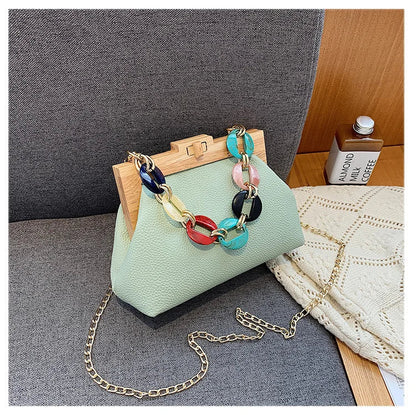 eybag Luxury Designer Acrylic Chain Women Shoulder Crossbody Bags Fashion Handbag Evening Clutches Ladies Messenger Bag Female Purse