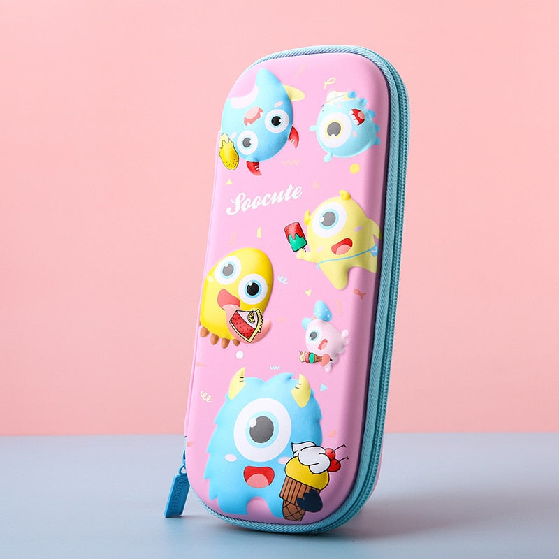 eybag Pencil Case Kawaii School Pencil Cases Stationery Estuche 3D Space Pen Case Unicorn School Supplies Trousse Scolaire Pencil Box