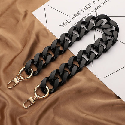 eybag New Acrylic Bag Chain Bag Strap Removable Bag Accessories Colourful Women's Resin Chain chain of bags Purse Chain Fishbone chain