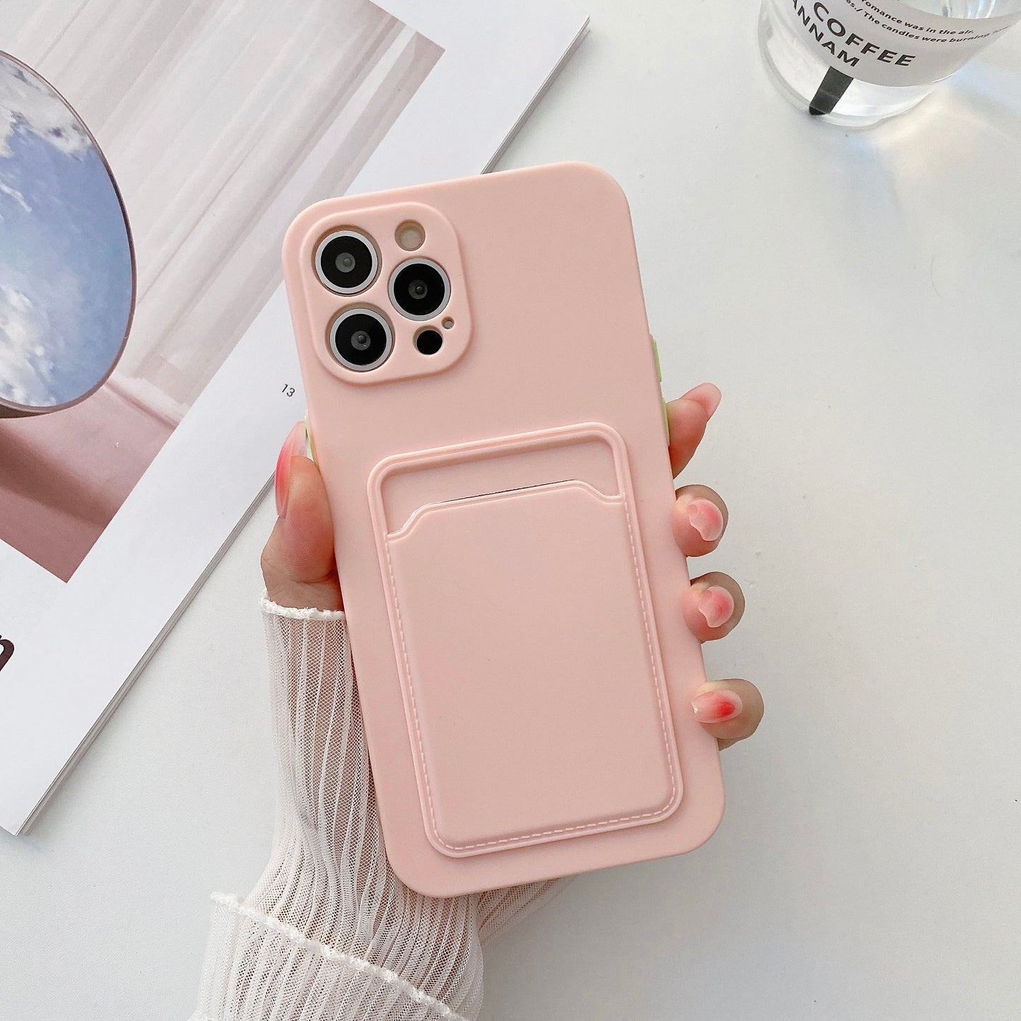 eybag Phone Case For iphone 11 12 13 pro max XR x xs max 7 8 plus se 12 mini 12 pro Soft Silicone Wallet Card Holder cover