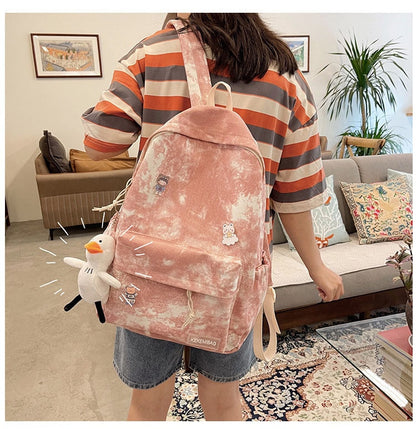 eybag School Backpacks Retro Gradient Women's Backpack Korean Style College Students School Bags for Girls Teenager Female Schoolbag