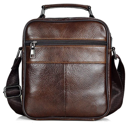 eybag Brown Fashion Men Messenger Bags Genuine Leather Handbags for Man Luxury Brand Male Crossbody Bag for Mini Pad Boy Shoulder Bag