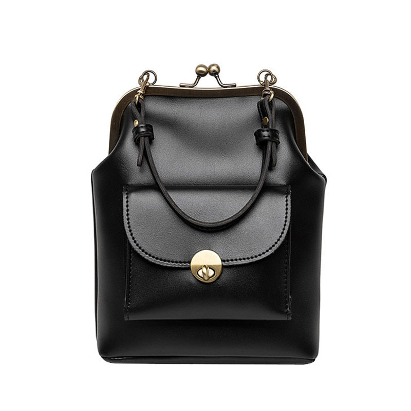 eybag women shoulder bags Korean style Metal Buckle clip Ladies Handbags PU Leather lady Sling bag female Crossbody Bag purses