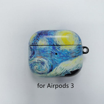 eybag Van Gogh oil painting protective case for Airpods Pro cover bluetooth wireless earphone charging bag for airpod 2 air pod cases