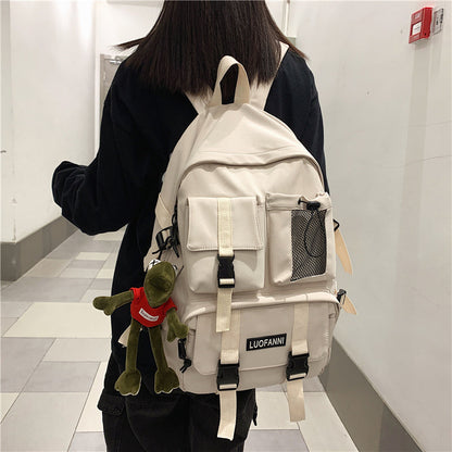 eybag Women Boy Nylon Backpack Travel Mesh Female Student College School Bag Men Girl Cool Laptop Backpack Male Fashion Book Bags Lady