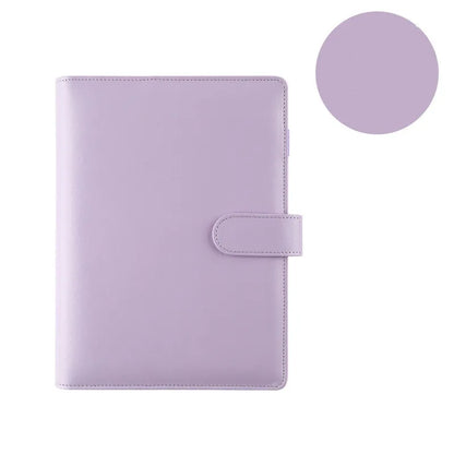 eybag 2024 Diary Colorful A5/A6 PU Macaroon Loose-Leaf Cover Binder Dairy Notebooks Hard Cover Refill Journal Travelers Leather Cover