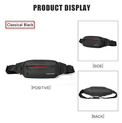 Lkblock Men Waist Bag Pack Purse Casual Large Phone Belt Bag Pouch Women's Canvas Travel Phone Bag Fanny Banana Bag Hip 4 Pockets