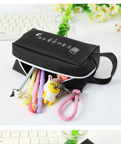 eybag silicone pen bag Cute pencil case School stationery Storage bag portable pen case for girls school supplies gifts kawaii pen box