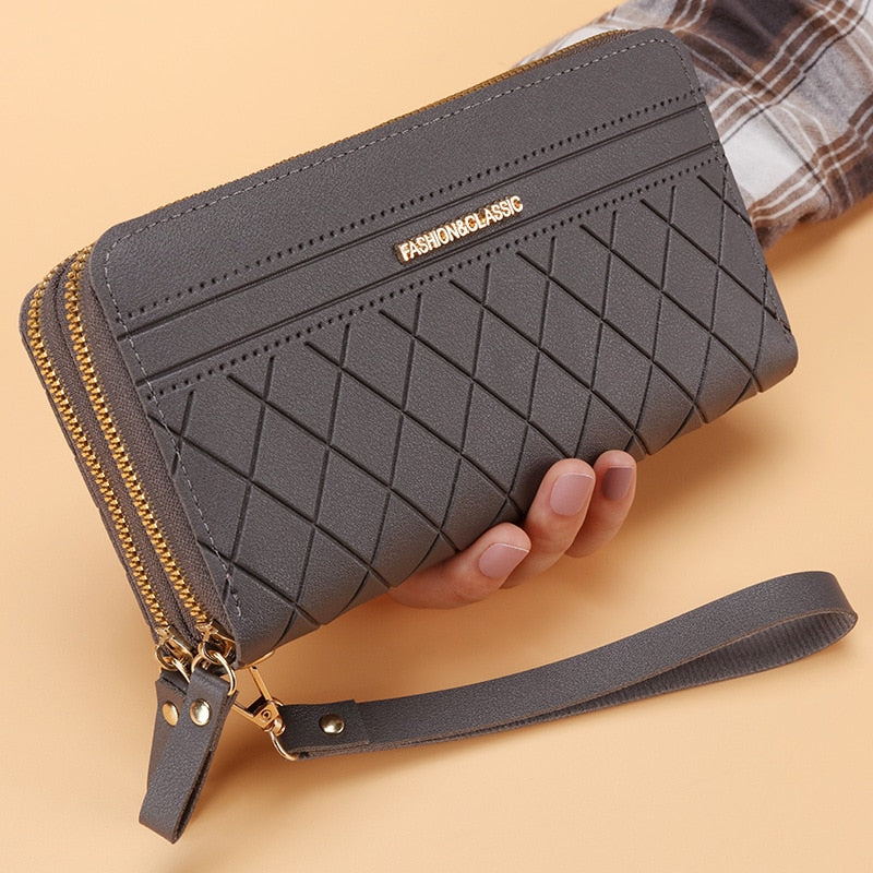 Long Women's Wallet Female Purses Tassel Coin Purse Card Holder Wallets Female Pu Leather Clutch Money Bag Pu Leather Wallet