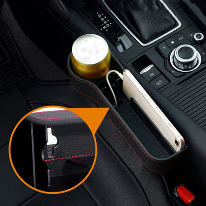 eybag Leather Car Cup Holder Seat Organizer Holder Multifunctional Auto Seat Gap Storage Box Abs Seat Seam Pockets Trunk Organizer