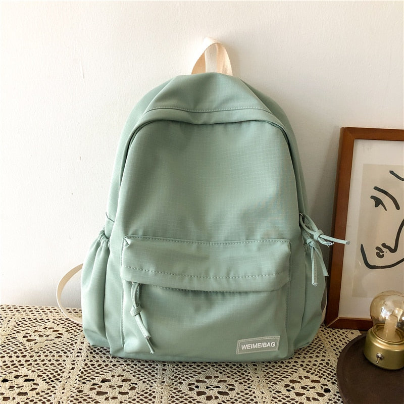 eybag Waterproof Nylon Women School backpack Large Solid Color Girls Travel Bag College Schoolbag Female Laptop Back Pack Mochilas