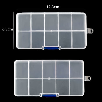 eybag Practical jewelry storage Adjustable Plastic Compartment Storage Box Jewelry Earring Bin Case Container Storage Boxes