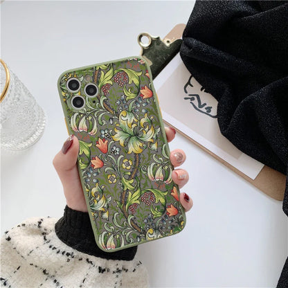 eybag Flower Plant Phone Case for iphone 11 12 13 14 15 Pro Max for iphone X XS MAX XR 6s 7 8 Plus Back Shockproof Cover Funda Shell