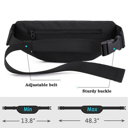 Lkblock Men Waist Bag Pack Purse Casual Large Phone Belt Bag Pouch Women's Canvas Travel Phone Bag Fanny Banana Bag Hip 4 Pockets