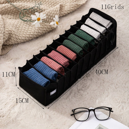 eybag Jeans Sweater Storage Box Foldable Closet Organizer Drawer Divider Organizer For Pants Clothes Underwear Socks Organizer Boxes