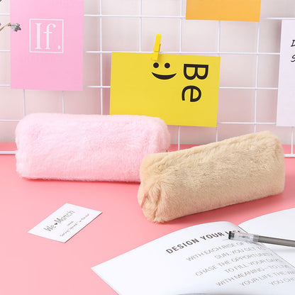 eybag Cute Plush Pencil Pouch Pen Bag for Girls Kawaii Stationery Large Capacity Pencil Case Pen Box Cosmetic Pouch Storage Bag